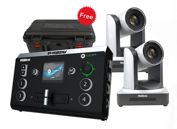 RGBLink Camera Bundle (2xPTZ camera + ABS case gratis)