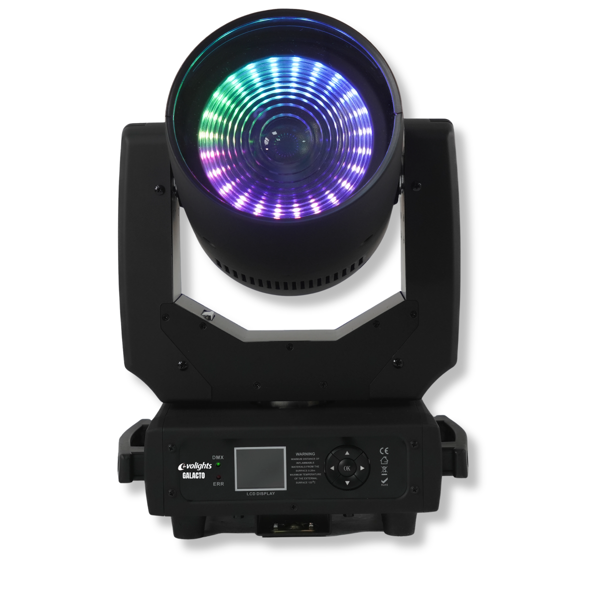 EVOLIGHTS GALACTO moving head beam wash stage lighting 120W