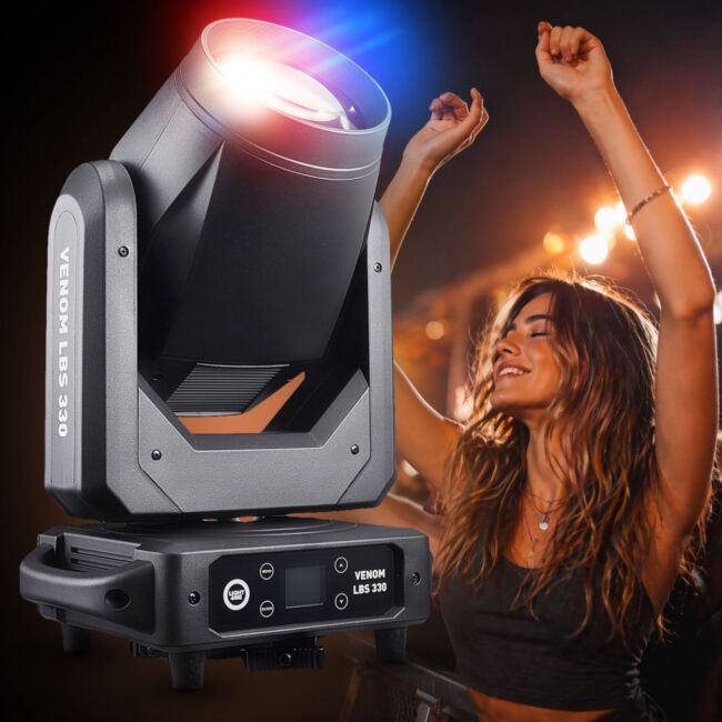 LIGHT4ME VENOM LBS 330 moving head hybrid beam/spot stage
